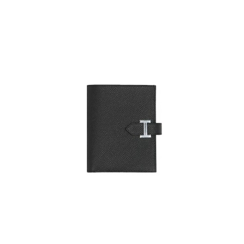 에르메스 베안 컴펙트 반지갑 블랙 은장 H039790CK89